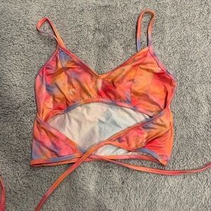 SHEIN wrap around top